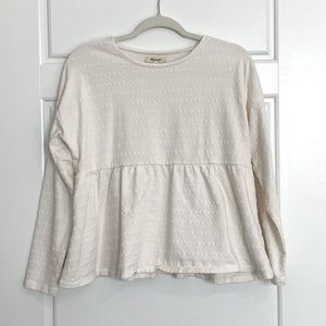 Madewell Peplum Sweater